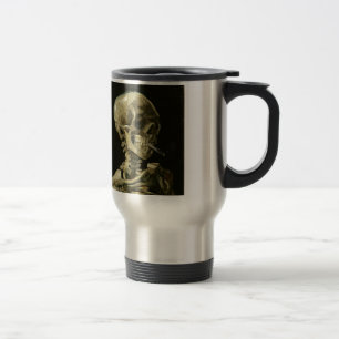 Skull with Cigarette by Van Gogh Travel Mug