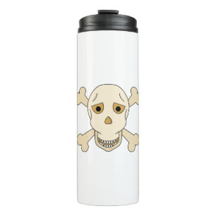 Skull with Crossbones Thermal Tumbler