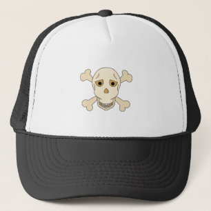 Skull with Crossbones Trucker Hat