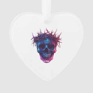Skull with Crown of Thorns Ornament