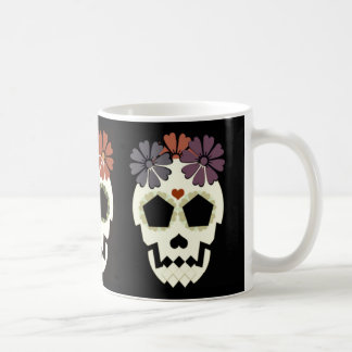 Skull With Flowers Mug