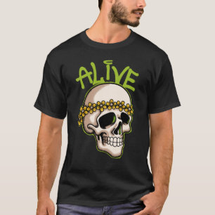 Skull with Flowers streetwear T-Shirt