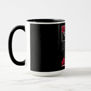 Skull With Flowers - Urban Japanese Style Design Mug