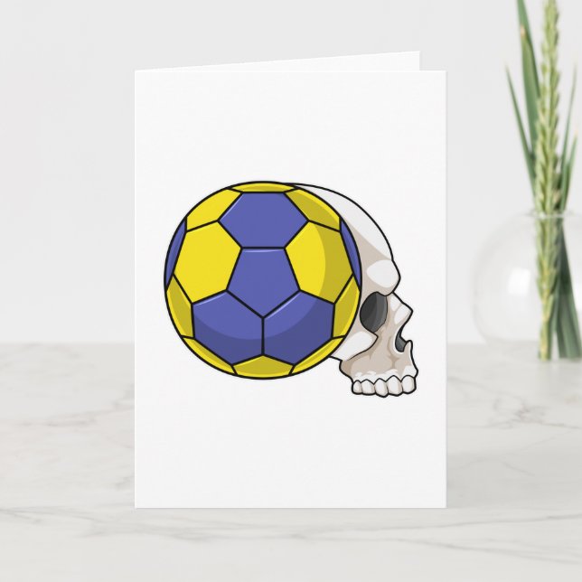 Skull with Handball Sports Card (Front)