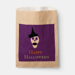 Skull with Hat Favour Bag