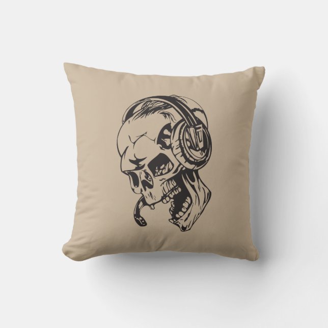 Skull With Headphone Cushion (Front)