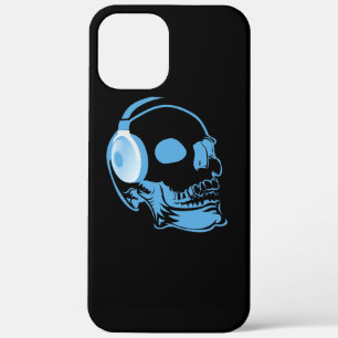 Skull with headphones iPhone 12 pro max case