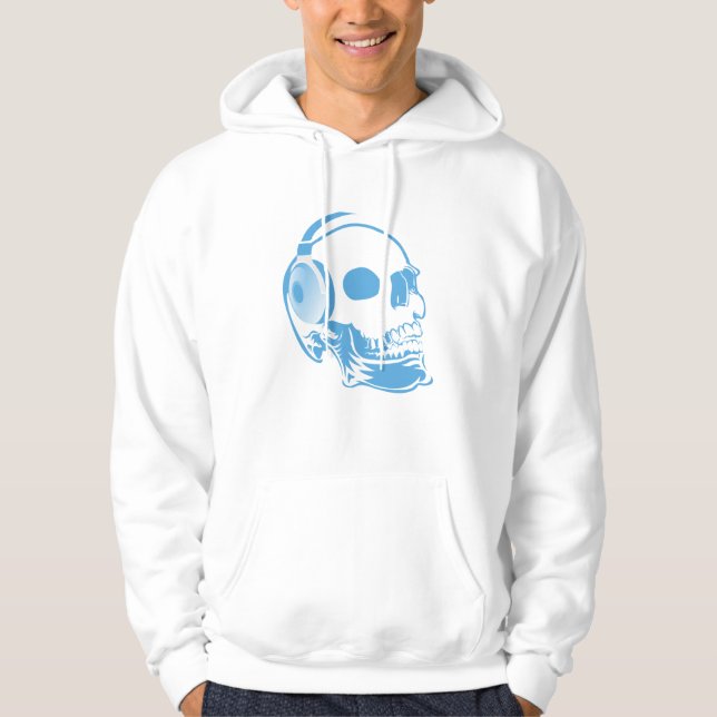 Skull with headphones hoodie (Front)