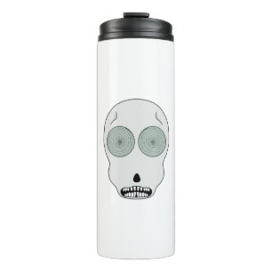Skull with Hypnotic Eyes Thermal Tumbler