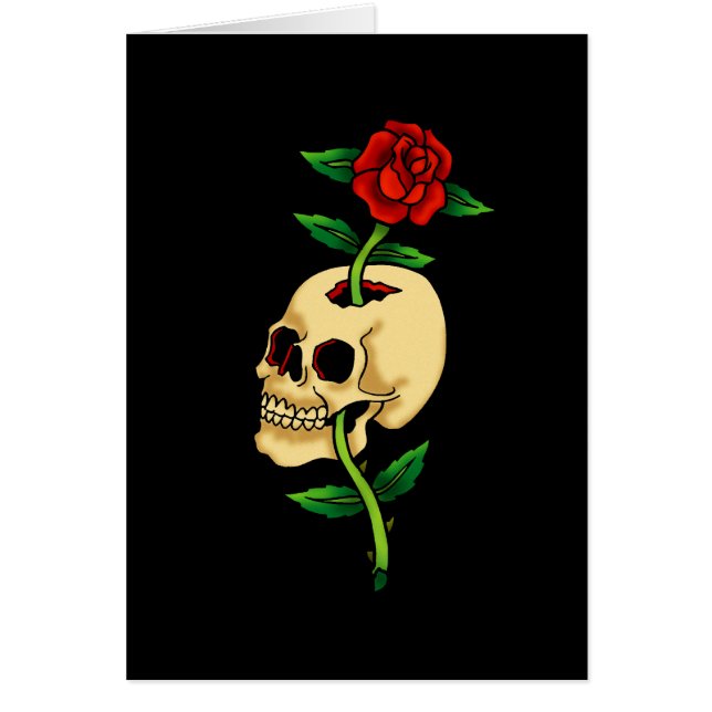 Skull with Rose (Front)