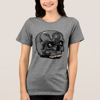 Skull Women's T-Shirt Tri-Blend Shirt