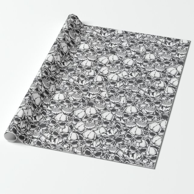 Skull Wrapping Paper (Unrolled)