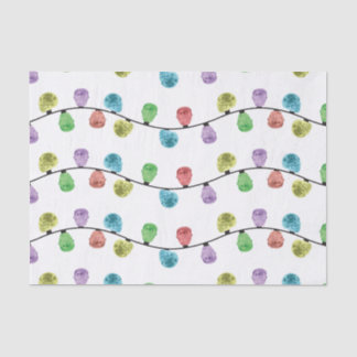 Skull Xmas Lights tissue paper