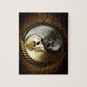 Skull Yin Yang Jigsaw Puzzle