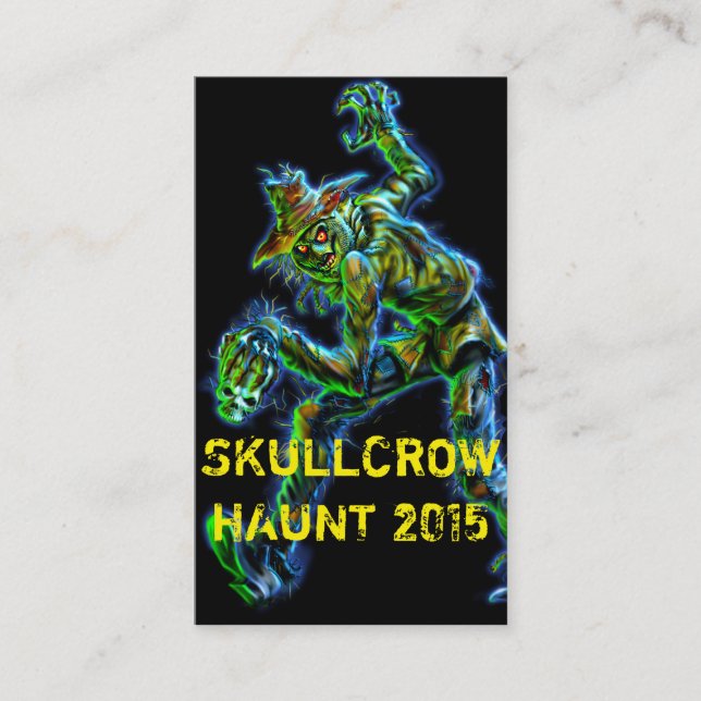 SkullCrow Scarecrow Business Card (Front)