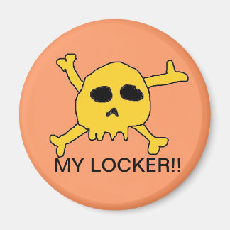 skulle locker magnet