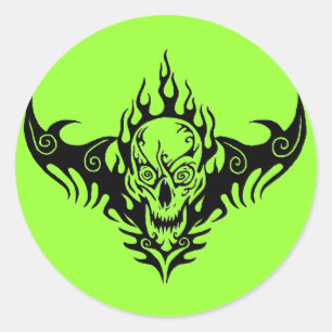Skullfly Classic Round Sticker