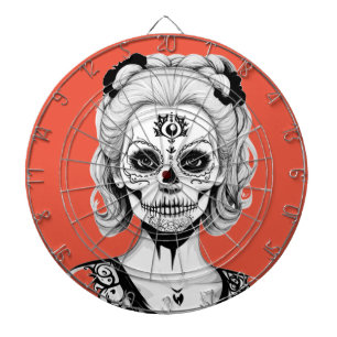 SKULLHEAD WOMAN  DARTBOARD