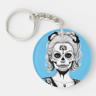 SKULLHEAD WOMAN  KEY RING