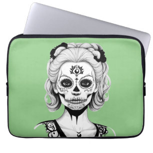 SKULLHEAD WOMAN  LAPTOP SLEEVE