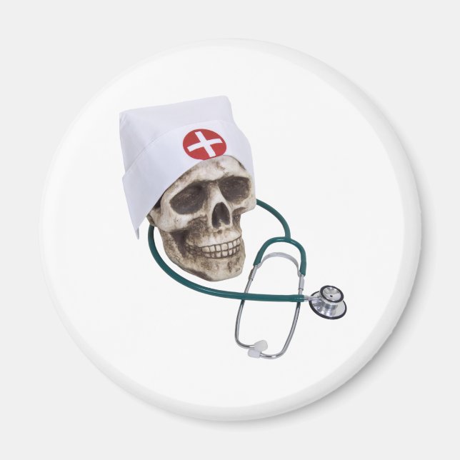 SkullNurse082309 Magnet (Front)