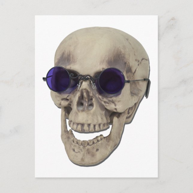 SkullPurpleGlasses121611 Postcard (Front)