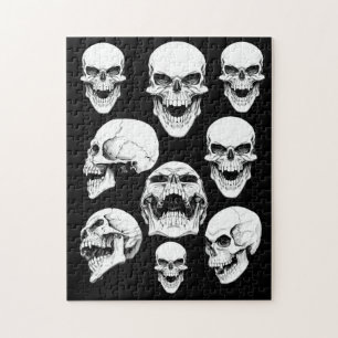Skulls 11" x 14" Puzzle with Gift Box, 252 Pieces