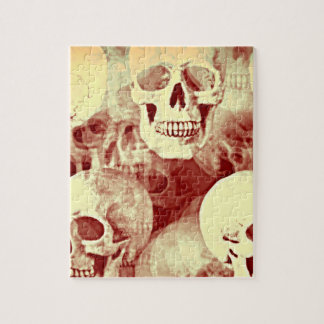 Skulls a spooky Jigsaw Puzzle bywhacky