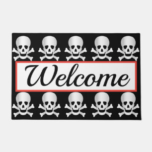 Skulls And Crossbones Doormat