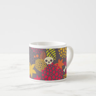 Skulls and flowers. espresso cup