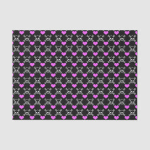 Skulls and Hearts Tissue Paper