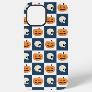 Skulls and Pumpkins Checks iPhone 12 Pro Max Case
