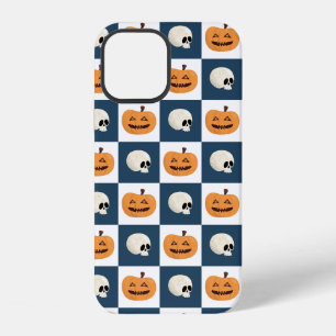 Skulls and Pumpkins Checks iPhone 12 Case