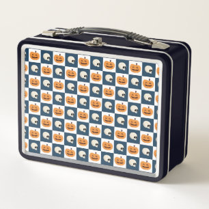 Skulls and Pumpkins Metal Lunch Box