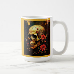Skulls and Roses Coffee Mug