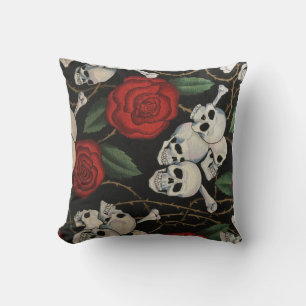Skulls and Roses Cushion