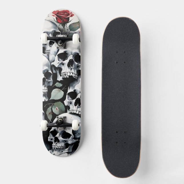 Skulls and Roses Skateboard (Front)