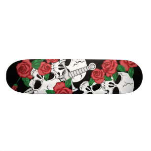 Skulls and Roses Skateboard