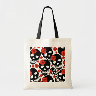 Skulls and Roses Tote Bag
