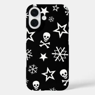 Skulls and Snowflakes iPhone 16 Case