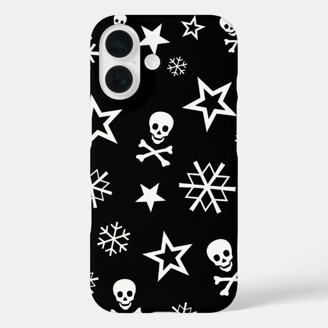 Skulls and Snowflakes Case-Mate iPhone Case (Back)