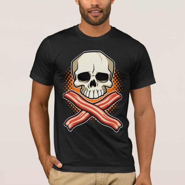 Skulls & Bacon Logo Bella Canvas T-Shirt (Front)