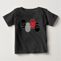 Skulls - Bat Black and Bone White