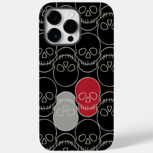 Skulls - Bat Black and Bone White Case-Mate iPhone 14 Pro Max Case