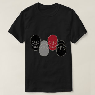 Skulls - Bat Black and Bone White T-Shirt