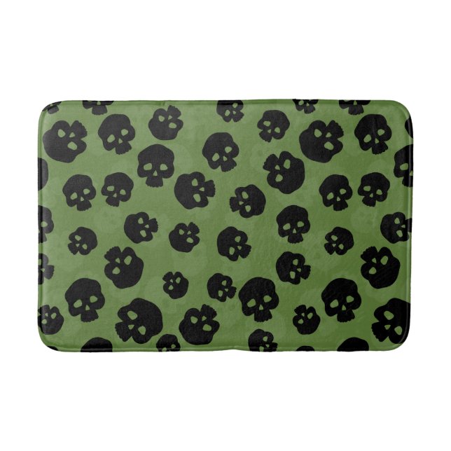 Skulls Bath Mat (Front)