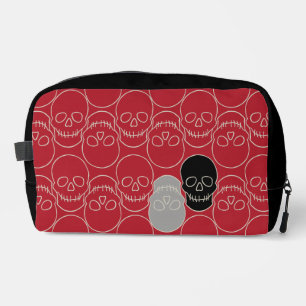 Skulls - Blood Red and Bone White Dopp Kit
