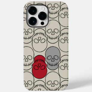 Skulls - Bone White and Bat Black Case-Mate iPhone 14 Pro Max Case