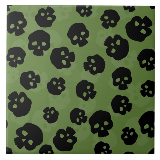 Skulls Ceramic Tile (Front)