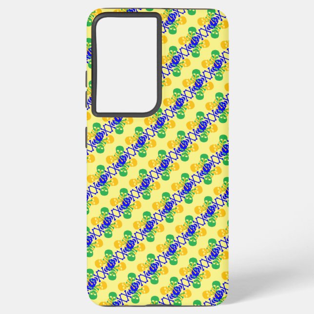 Skulls & Crossbones Patter Samsung Galaxy S21 Ultra Case (Back)